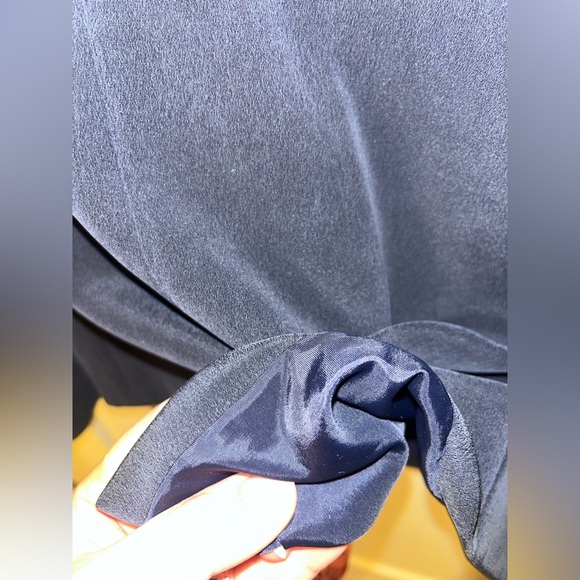 100% silk peter nygard Classic navy Women's Jacket - Picture 6 of 6